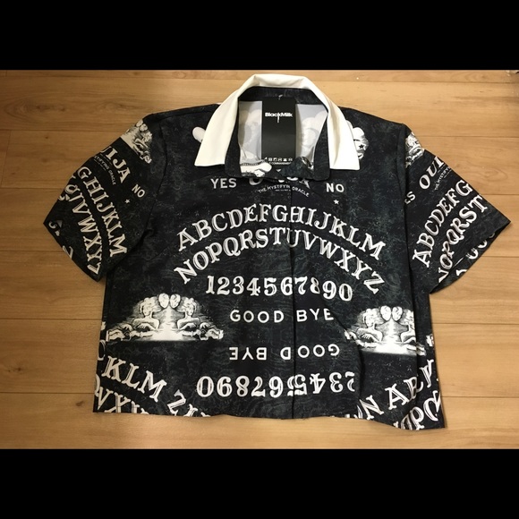 Blackmilk Tops - Blackmilk Ouija Board Boss Shirt L NWT